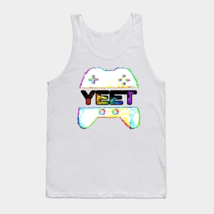 Yeet Gamer - Abstract Glitch - Trendy Gift Design Tank Top